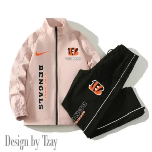Cincinnati Bengals New Style 2025 Versatile Sports Set Jacket And Pants AMCCLG000194