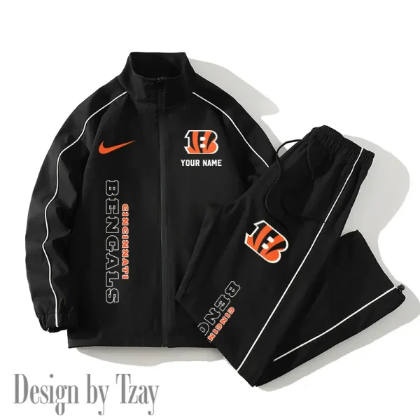 Cincinnati Bengals New Style 2025 Versatile Sports Set Jacket And Pants AMCCLG000194 - Image 4