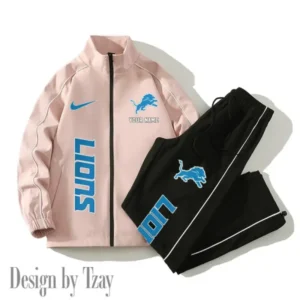 Detroit Lions New Style 2025 Versatile Sports Set Jacket And Pants AMCCLG000156