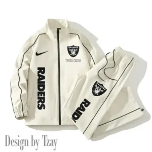 Las Vegas Raiders New Style 2025 Versatile Sports Set Jacket And Pants AMCCLG000185