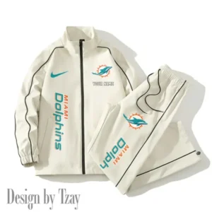 Miami Dolphins New Style 2025 Versatile Sports Set Jacket And Pants AMCCLG000164