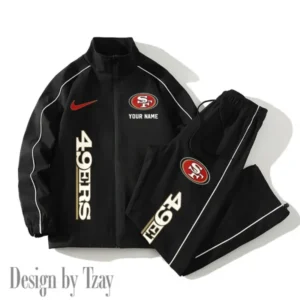 San Francisco 49ers New Style 2025 Versatile Sports Set Jacket And Pants AMCCLG000206