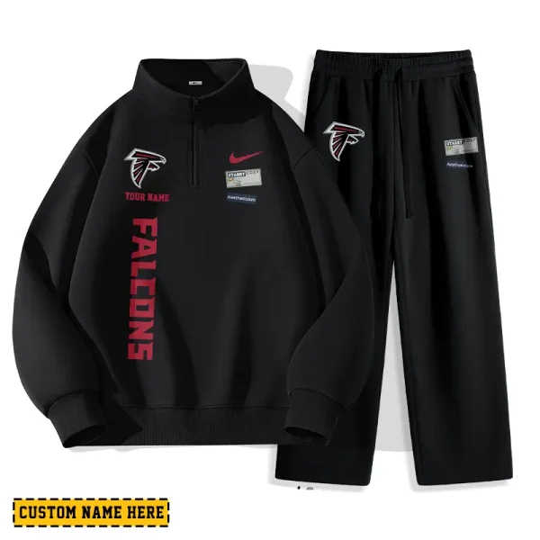 Atlanta Falcons Custom Limited Edition Men Quarter Zip Sweatshirt and Pants AMCCLG000129 - Image 2
