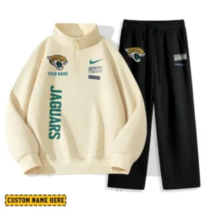 Jacksonville Jaguars Custom Limited Edition Men Quarter Zip Sweatshirt and Pants AMCCLG000148