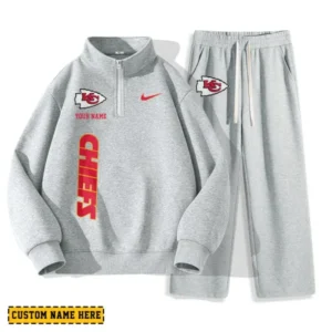 Kansas City Chiefs Custom Limited Edition Men Quarter Zip Sweatshirt and Pants AMCCLG000143