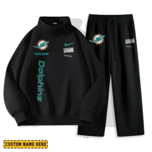 Miami Dolphins Custom Limited Edition Men Quarter Zip Sweatshirt and Pants AMCCLG000128