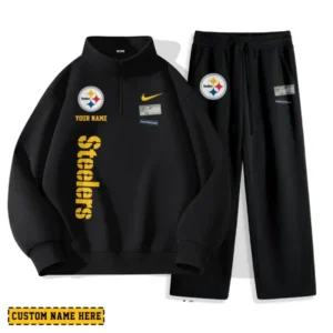 Pittsburgh Steelers Custom Limited Edition Men Quarter Zip Sweatshirt and Pants AMCCLG000146