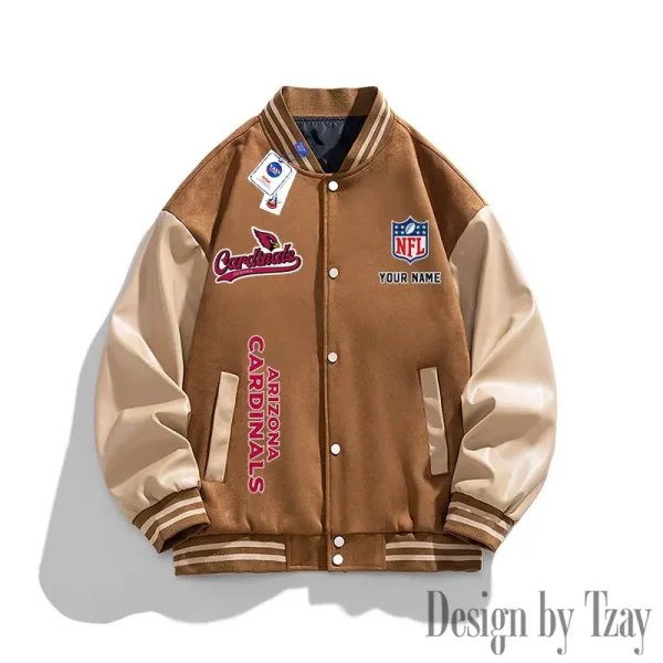 Arizona Cardinals New 2025 Men Leather Varsity Jacket AMCCLG000110