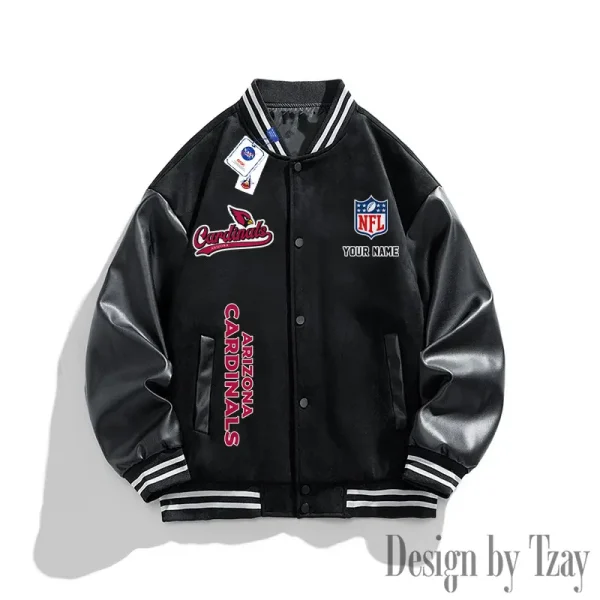Arizona Cardinals New 2025 Men Leather Varsity Jacket AMCCLG000110 - Image 2