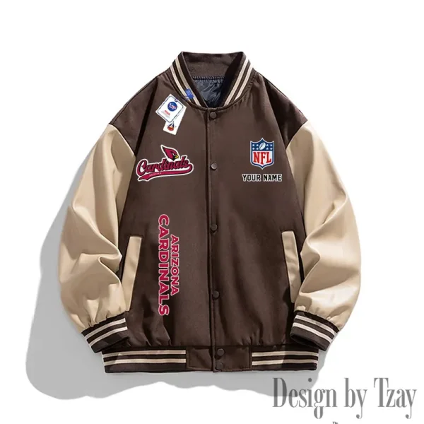 Arizona Cardinals New 2025 Men Leather Varsity Jacket AMCCLG000110 - Image 3