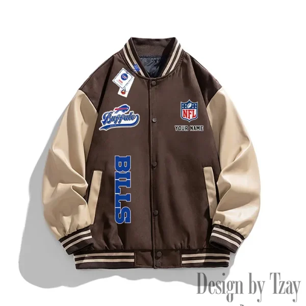 Buffalo Bills New 2025 Men Leather Varsity Jacket AMCCLG000097