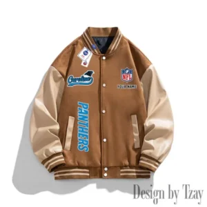 Carolina Panthers New 2025 Men Leather Varsity Jacket AMCCLG000111
