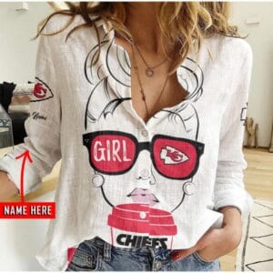Kansas City Chiefs Custom Any Name Linen Woman Shirt Hot Summer 2025 AMCCLG000274