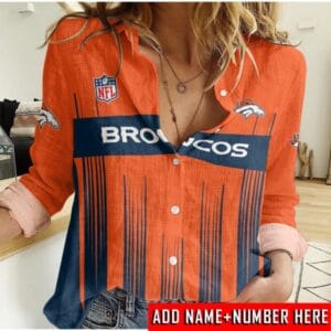 Denver Broncos Custom Any Name Linen Woman Shirt Hot Summer 2025 AMCCLG000235