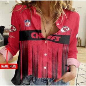 Kansas City Chiefs Custom Any Name Linen Woman Shirt Hot Summer 2025 AMCCLG000276