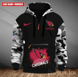 Arizona Cardinals Customized Men Camouflage Pullover Hoodie AMCCLG000258