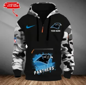 Carolina Panthers Customized Men Camouflage Pullover Hoodie AMCCLG000266