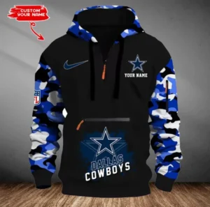 Dallas Cowboys Customized Men Camouflage Pullover Hoodie AMCCLG000274