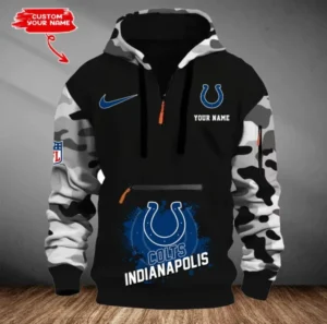 Indianapolis Colts Customized Men Camouflage Pullover Hoodie AMCCLG000283