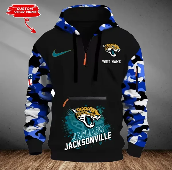 Jacksonville Jaguars Customized Men Camouflage Pullover Hoodie AMCCLG000285 - Image 2
