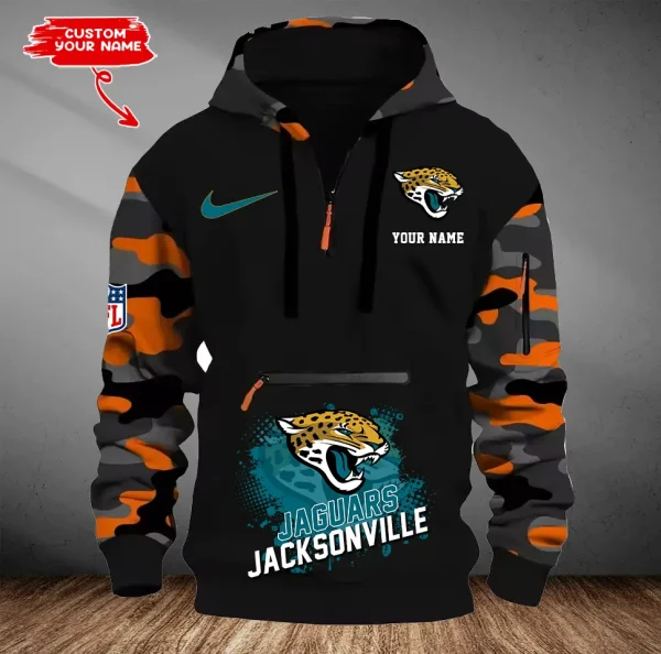 Jacksonville Jaguars Customized Men Camouflage Pullover Hoodie AMCCLG000285 - Image 3