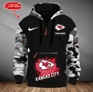 Kansas City Chiefs Customized Men Camouflage Pullover Hoodie AMCCLG000287