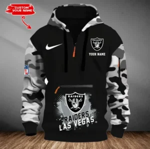 Las Vegas Raiders Customized Men Camouflage Pullover Hoodie AMCCLG000289