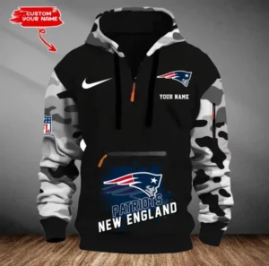New England Patriots Customized Men Camouflage Pullover Hoodie AMCCLG000299