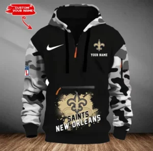 New Orleans Saints Customized Men Camouflage Pullover Hoodie AMCCLG000301