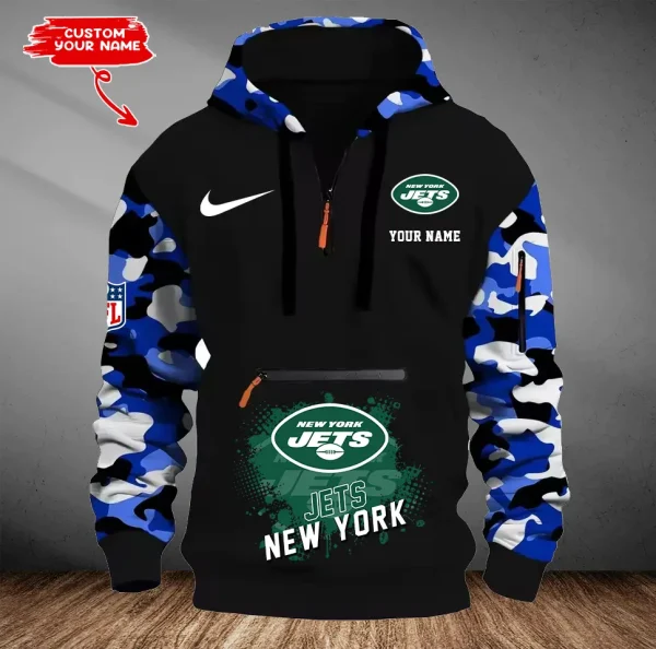 New York Jets Customized Men Camouflage Pullover Hoodie AMCCLG000305 - Image 2