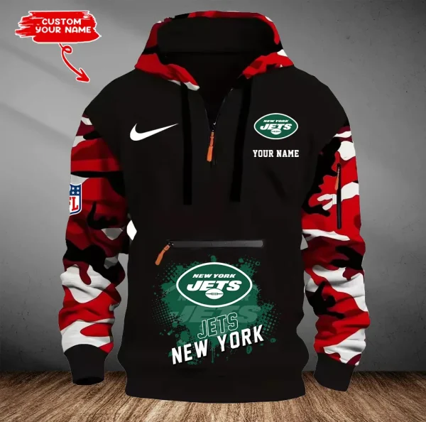 New York Jets Customized Men Camouflage Pullover Hoodie AMCCLG000305 - Image 3