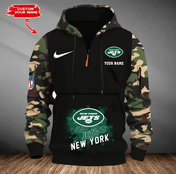 New York Jets Customized Men Camouflage Pullover Hoodie AMCCLG000305 - Image 5