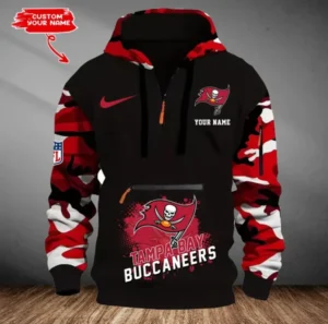 Tampa Bay Buccaneers Customized Men Camouflage Pullover Hoodie AMCCLG000315