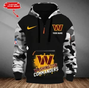 Washington Commanders Customized Men Camouflage Pullover Hoodie AMCCLG000319