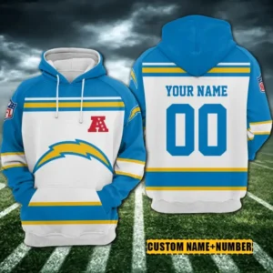 Los Angeles Chargers 3D Printed Pullover Hoodie AMCCLG000401