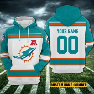 Miami Dolphins 3D Printed Pullover Hoodie AMCCLG000403