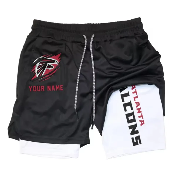 Atlanta Falcons Men Outdoor Casual Training Sports Shorts 2-in-1 Double-Layer Shorts AMCCLG000426 - Image 2