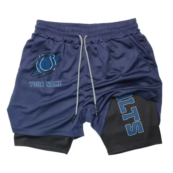 Indianapolis Colts Men Outdoor Casual Training Sports Shorts 2-in-1 Double-Layer Shorts AMCCLG000437 - Image 4