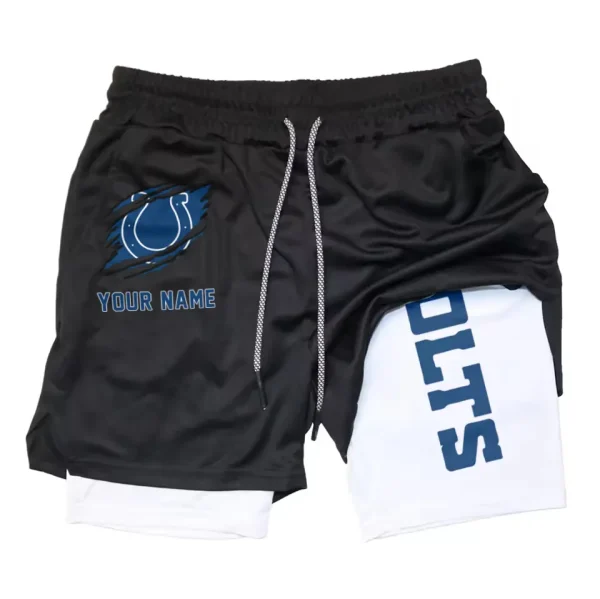 Indianapolis Colts Men Outdoor Casual Training Sports Shorts 2-in-1 Double-Layer Shorts AMCCLG000437 - Image 6