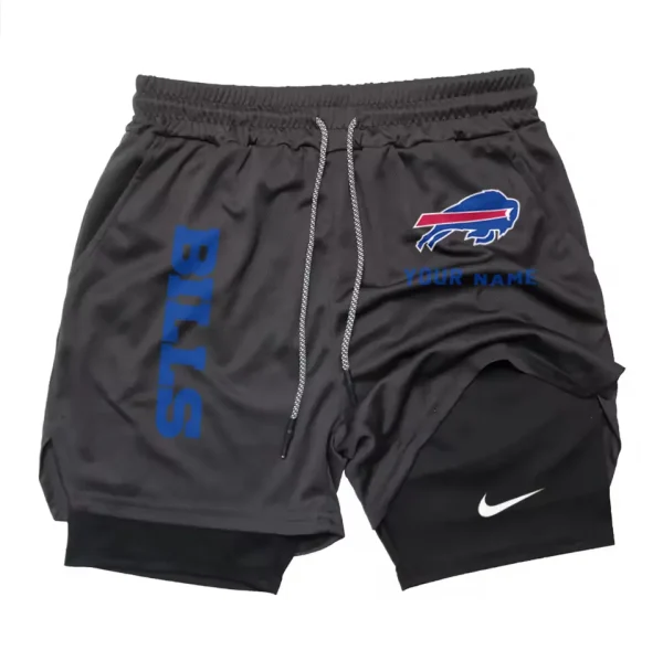 Buffalo Bills Men Outdoor Casual Training Sports Shorts 2-in-1 Double-Layer Shorts AMCCLG000459 - Image 5