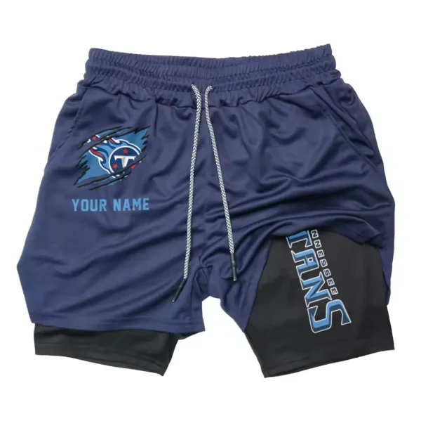 Tennessee Titans Men Outdoor Casual Training Sports Shorts 2-in-1 Double-Layer Shorts AMCCLG000454 - Image 2