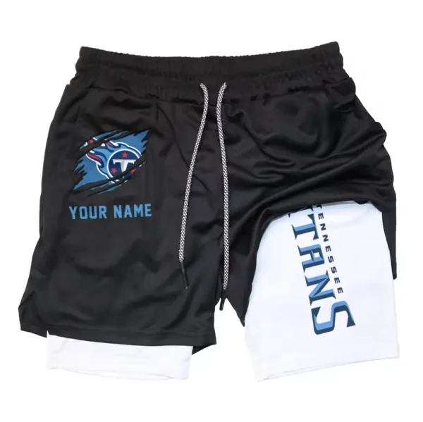 Tennessee Titans Men Outdoor Casual Training Sports Shorts 2-in-1 Double-Layer Shorts AMCCLG000454 - Image 3