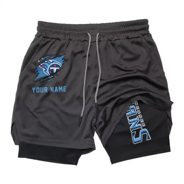 Tennessee Titans Men Outdoor Casual Training Sports Shorts 2-in-1 Double-Layer Shorts AMCCLG000454 - Image 5