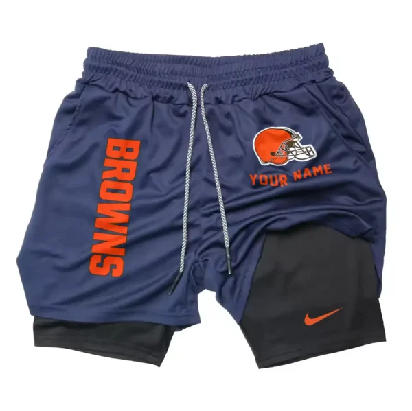 Cleveland Browns Men Outdoor Casual Training Sports Shorts 2-in-1 Double-Layer Shorts AMCCLG000463 - Image 5
