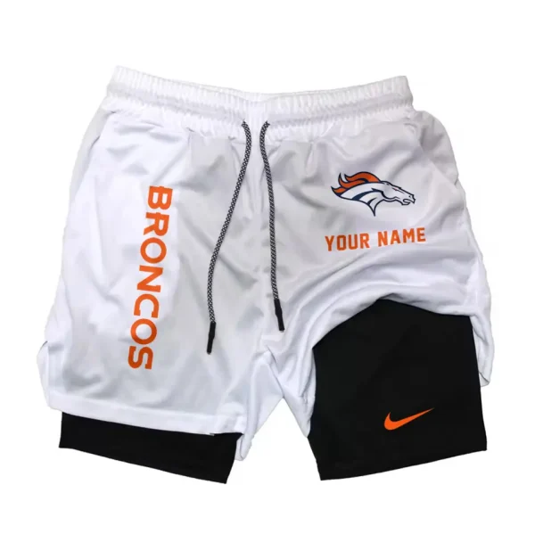 Denver Broncos Men Outdoor Casual Training Sports Shorts 2-in-1 Double-Layer Shorts AMCCLG000465 - Image 2