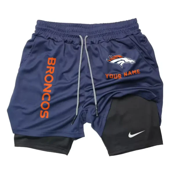 Denver Broncos Men Outdoor Casual Training Sports Shorts 2-in-1 Double-Layer Shorts AMCCLG000465 - Image 3