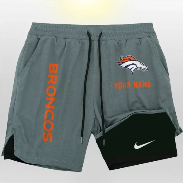 Denver Broncos Men Outdoor Casual Training Sports Shorts 2-in-1 Double-Layer Shorts AMCCLG000465 - Image 4