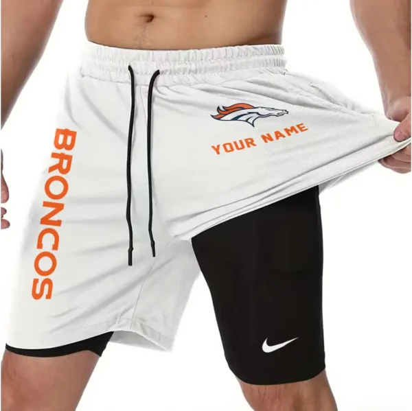 Denver Broncos Men Outdoor Casual Training Sports Shorts 2-in-1 Double-Layer Shorts AMCCLG000465 - Image 5