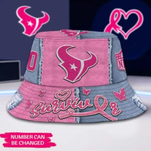 Houston Texans | Premium NFL Cancer Survivor Bucket Hat AMCACS000294
