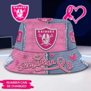 Las Vegas Raiders | Premium NFL Cancer Survivor Bucket Hat AMCACS000301